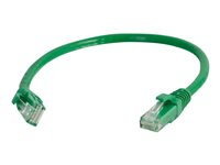 C2G Cat5e Booted Unshielded (UTP) Network Patch Cable - Patch-kabel - RJ-45 (hane) till RJ-45 (hane) - 3 m - UTP - CAT 5e - formpressad, hakfri, tvinnad - grön 83204