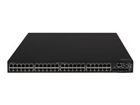 HPE FlexNetwork 5140 48G PoE+ 4SFP+ EI - Switch - L3 - smart - 48 x 10/100/1000 (PoE+) + 4 x 10 Gigabit Ethernet / 1 Gigabit Ethernet SFP+ - rackmonterbar - PoE+ (370 W) JL824A#ABB