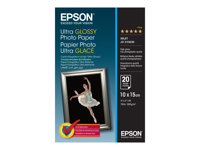 Epson Ultra Glossy Photo Paper - Blank - 100 x 150 mm 20 ark fotopapper - för EcoTank ET-1810, 2810, 2811, 2814, 2815, 2820, 2825, 2826, 2850, 2851, 2856, 4800, 4850 C13S041926