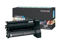 Lexmark - Lång livslängd - cyan - original - tonerkassett LCCP, LRP - för Lexmark C780dn, C780dtn, C780n, C782dn, C782dtn, C782n, X782e C780H1CG