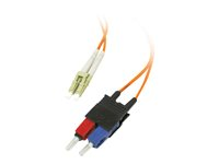 C2G Low-Smoke Zero-Halogen - Patch-kabel - LC multiläge (hane) till SC-läge (multi-mode) (hane) - 5 m - fiberoptisk - 62,5/125 mikron - orange 85258