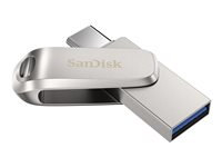 SanDisk Ultra Dual Drive Luxe - USB flash-enhet - 64 GB - USB 3.1 Gen 1 / USB-C SDDDC4-064G-G46