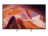 Sony Bravia Professional Displays FWD-75X80L - 75" Diagonal klass (74.5" visbar) - X80L Series LED-bakgrundsbelyst LCD-skärm - med TV-mottagare - digital skyltning - Smart TV - Google TV - 4K UHD (2160p) 3840 x 2160 - HDR - blinkande ram, Direct LED - svart FWD-75X80L