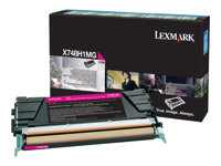 Lexmark - Lång livslängd - magenta - original - tonerkassett LCCP, LRP - för Lexmark X748de, X748de LDS, X748de Statoil, X748dte X748H1MG