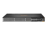 HPE Aruba Networking CX 8100 40x10GBase-T 8x10G SFP+ 4x40/100G QSFP28 Switch - Switch - L3 - Administrerad - 40 x 100/1000/2.5G/5G/10GBase-T + 8 x Gigabit SFP / 10 Gigabit SFP+ + 4 x 40 Gigabit QSFP+ / 100 Gigabit QSFP28 - främre till bakre luftflöde - rackmonterbar R9W92A#ABB