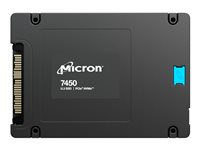 Micron 7450 PRO - SSD - Företag, läsningsintensivt - 3840 GB - inbyggd - 2.5" - U.3 PCIe 4.0 x4 (NVMe) - TAA-kompatibel MTFDKCB3T8TFR-1BC1ZABYYR