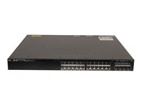 Cisco Catalyst 3650-24PD-S - Switch - L3 - Administrerad - 24 x 10/100/1000 (PoE+) + 2 x 10 Gigabit SFP+ - skrivbordsmodell, rackmonterbar - PoE+ (390 W) WS-C3650-24PD-S