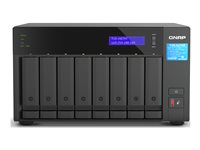 QNAP TVS-h874T - NAS-server - 8 fack - SATA 6Gb/s - RAID RAID 0, 1, 5, 6, 10, 50, JBOD, 60 - RAM 32 GB - 2.5 Gigabit Ethernet - iSCSI support TVS-H874T-I7-32G