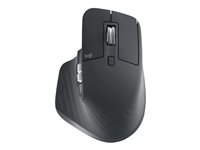 Logitech Master Series MX MASTER 3S - Mus - ergonomisk - optisk - 7 knappar - trådlös - Bluetooth, 2.4 GHz - Logitech Logi Bolt USB-mottagare - grafit 910-006559