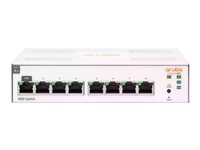 HPE Aruba Instant On 1830 8G Switch - Switch - smart - 8 x 10/100/1000 - skrivbordsmodell JL810A#ABB
