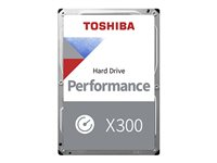 Toshiba X300 Performance - Hårddisk - 18 TB - inbyggd - 3.5" - SATA 6Gb/s - 7200 rpm - buffert: 512 MB HDWR51JUZSVA