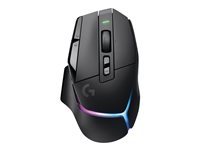 Logitech G G502 X PLUS - Mus - optisk - 11 knappar - trådlös - 2.4 GHz - USB Logitech LIGHTSPEED-mottagare - svart 910-006162