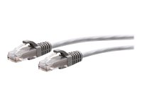 C2G 9ft (2.7m) Cat6a Snagless Unshielded (UTP) Slim Ethernet Network Patch Cable - Gray - Patch-kabel - RJ-45 (hane) till RJ-45 (hane) - 2.7 m - 4.8 mm - UTP - CAT 6a - formpressad, hakfri - grå C2G30119