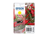 Epson 503 - 3.3 ml - gul - original - blister med RF-larm/akustiskt larm - bläckpatron - för Expression Home XP-5200, XP-5205; WorkForce WF-2960DWF, WF-2965DWF C13T09Q44020