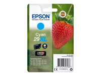 Epson 29XL - 6.4 ml - XL - cyan - original - blister - bläckpatron - för Expression Home XP-245, 247, 255, 257, 332, 342, 345, 352, 355, 435, 442, 445, 452, 455 C13T29924012