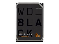 WD_BLACK WD8002FZWX - Hårddisk - 8 TB - inbyggd - 3.5" - SATA 6Gb/s - 7200 rpm - buffert: 128 MB WD8002FZWX