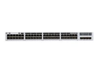 Cisco Catalyst 9300L - Network Essentials - switch - L3 - Administrerad - 48 x 10/100/1000 (UPOE) + 4 x 10 Gigabit SFP+ (upplänk) - rackmonterbar - UPOE (675 W) C9300L-48UXG-4X-E