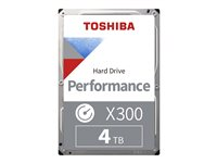 Toshiba X300 Performance - Hårddisk - 4 TB - inbyggd - 3.5" - SATA 6Gb/s - 7200 rpm - buffert: 256 MB HDWR440UZSVA