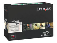 Lexmark - Extra lång livslängd - svart - original - tonerkassett LCCP, LRP - för Lexmark T632, T634, T634dtn-32, X632, X634 12A7465