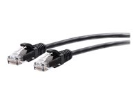 C2G 1ft (0.3m) Cat6a Snagless Unshielded (UTP) Slim Ethernet Network Patch Cable - Black - Patch-kabel - RJ-45 (hane) till RJ-45 (hane) - 30 cm - 4.8 mm - UTP - CAT 6a - formpressad, hakfri - svart C2G30139