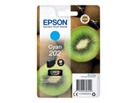 Epson 202 - 4.1 ml - cyan - original - blister - bläckpatron - för Expression Home XP-202; Expression Premium XP-6000, XP-6005, XP-6100, XP-6105 C13T02F24010