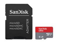 SanDisk Ultra - Flash-minneskort (microSDXC till SD-adapter inkluderad) - 1.5 TB - A1 / UHS Class 1 / Class10 - mikroSDXC UHS-I SDSQUAC-1T50-GN6MA