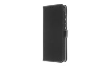 Insmat Flip Case - Vikbart fodral för mobiltelefon - genuint läder, polykarbonat - svart - för Motorola Moto G71 5G 650-3031