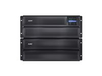 APC Smart-UPS X 3000VA Short Depth Tower/Rack LCD - UPS (rackmonterbar/extern) - AC 208 V - 2700 Watt - 3000 VA - RS-232, USB - utgångskontakter: 8 - 4U - svart - för P/N: NBWL0356A, SCL500RM1UC, SCL500RM1UNC, SMTL1000RM2UC, SMTL750RM2UC, SMX3000HVTUS SMX3000HVT