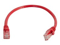 C2G Cat5e Booted Unshielded (UTP) Network Patch Cable - Patch-kabel - RJ-45 (hane) till RJ-45 (hane) - 1 m - UTP - CAT 5e - formpressad, hakfri, tvinnad - röd 83221