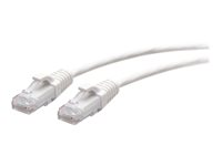 C2G 10ft (3m) Cat6a Snagless Unshielded (UTP) Slim Ethernet Network Patch Cable - White - Patch-kabel - RJ-45 (hane) till RJ-45 (hane) - 3 m - 4.8 mm - UTP - CAT 6a - formpressad, hakfri - vit C2G30185