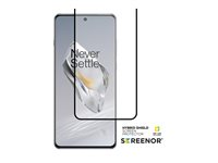 Screenor Hybrid Shield - Skärmskydd för mobiltelefon - glas - ramfärg svart - för OnePlus 12 18400HS