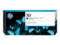 HP 747 - 300 ml - kromatisk grön - original - DesignJet - bläckpatron - för DesignJet Z9+ PostScript, Z9+dr PostScript P2V84A