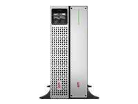 APC Smart-UPS On-Line SRTL1500RM4UXLI-NC - UPS (kan monteras i rack) (hög densitet) - AC 220/230 V - 1350 Watt - 1500 VA - litiumjon - Ethernet, RS-232, USB - utgångskontakter: 8 - 4U - 1.83 m sladd - svart med främre avfasning i silver - med APC UPS Network Management Card SRTL1500RM4UXLI-NC