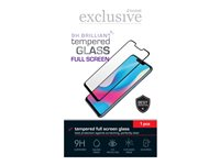 Insmat Exclusive Brilliant - Skärmskydd för mobiltelefon - helskärm - 2.5D - glas - ramfärg svart - för Nokia XR20 861-1301