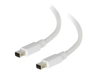 C2G 1m Mini DisplayPort Cable 4K UHD M/M - White - DisplayPort-kabel - Mini DisplayPort (hane) till Mini DisplayPort (hane) - 1 m - vit 84410