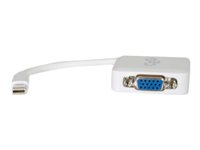 C2G 20cm Mini DisplayPort to VGA Adapter - Thunderbolt to VGA Converter M/F - White - DisplayPort-kabel - Mini DisplayPort (hane) till HD-15 (VGA) (hona) - 20 cm - vit 84316