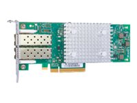 HPE StoreFabric SN1600Q 32Gb Dual Port - Värdbussadapter - PCIe 3.0 x8 låg profil - 32Gb Fibre Channel x 2 - för ProLiant DL325 Gen10, XL170r Gen10, XL190r Gen10, XL270d Gen10; SimpliVity 380 Gen10 P9M76A