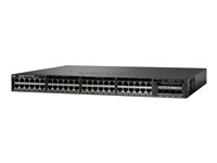Cisco Catalyst 3650-48FD-L - Switch - Administrerad - 48 x 10/100/1000 (PoE+) + 2 x 10 Gigabit SFP+ - skrivbordsmodell, rackmonterbar - PoE+ (775 W) WS-C3650-48FD-L