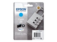 Epson 35 - 9.1 ml - cyan - original - bläckpatron - för WorkForce Pro WF-4720, WF-4720DWF, WF-4725DWF, WF-4730, WF-4730DTWF, WF-4740, WF-4740DTWF C13T35824010