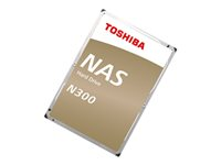 Toshiba N300 NAS - Hårddisk - 10 TB - inbyggd - 3.5" - SATA 6Gb/s - 7200 rpm - buffert: 256 MB HDWG11AUZSVA