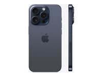 Apple iPhone 15 Pro - 5G smartphone - dual-SIM / Internal Memory 1 TB - OLED-skärm - 6.1" - 2556 x 1179 pixlar (120 Hz) - 3 st. bakre kameror 48 MP, 12 MP, 12 MP - front camera 12 MP - blått titan MTVG3QN/A