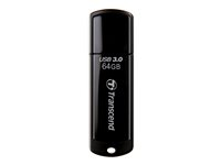 Transcend JetFlash 700 - USB flash-enhet - 64 GB - USB 3.0 - svart TS64GJF700