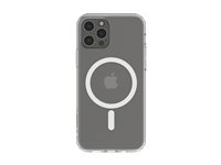 Belkin SheerForce Magnetic Anti-Microbial - Baksidesskydd för mobiltelefon - MagSafe-kompatibilitet - klar - tunn, lätt - för Apple iPhone 12, 12 Pro MSA002BTCL