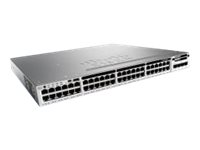 Cisco Catalyst 3850-48T-E - Switch - L3 - Administrerad - 48 x 10/100/1000 - skrivbordsmodell, rackmonterbar WS-C3850-48T-E