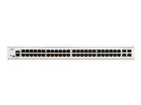 Cisco Catalyst 1300-48T-4G - Switch - L3 - Administrerad - 48 x 10/100/1000Base-T + 4 x 10 Gigabit SFP+ - rackmonterbar C1300-48T-4G
