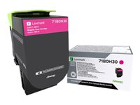 Lexmark X417 - Lång livslängd - magenta - original - tonerkassett LCCP - för Lexmark CS417dn, CS517de, CX417de, CX517de 71B0H30