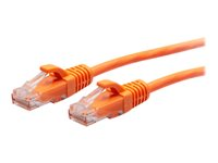 C2G 1ft (0.3m) Cat6a Snagless Unshielded (UTP) Slim Ethernet Network Patch Cable - Orange - Patch-kabel - RJ-45 (hane) till RJ-45 (hane) - 30 cm - 4.8 mm - UTP - CAT 6a - formpressad, hakfri - orange C2G30174