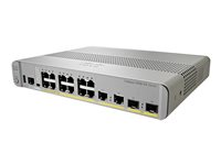 Cisco Catalyst 3560CX-12PC-S - Switch - Administrerad - 12 x 10/100/1000 (PoE+) + 2 x kombinations-Gigabit SFP - skrivbordsmodell, rackmonterbar, DIN-skenmonterbar, väggmonterbar - PoE+ (240 W) - rekonditionerad WS-C3560CX12PCS-RF