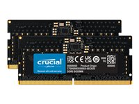 Crucial - DDR5 - sats - 16 GB: 2 x 8 GB - SO DIMM 262-pin - 4800 MHz / PC5-38400 - CL40 - 1.1 V - ej buffrad - icke ECC CT2K8G48C40S5