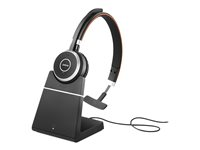 Jabra Evolve 65 SE UC Mono - Headset - på örat - Bluetooth - trådlös - USB - med laddningsställ - Optimerad för UC 6593-833-499